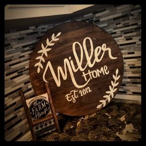 Custom wood signs